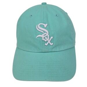 Chicago White Sox Hat Womens One Size Teal Cotton MLB Baseball '47 Clean Up Cap